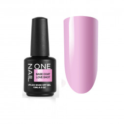 ONE NAIL   Base  LOVE SHOT   15мл   База камуфлирующая эластичная  (легкие в снятии)