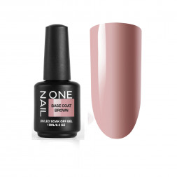 ONE NAIL   Base BROWN   15мл   База камуфлирующая эластичная  (легкие в снятии)