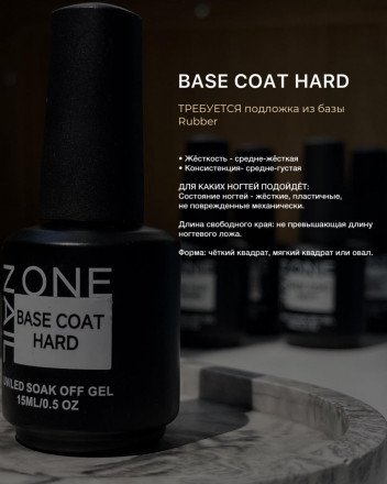 ONE NAIL   Base HARD   15мл   База прозрачная жесткая
