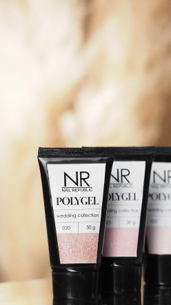 NAIL REPUBLIC   PolyGel WEDDING   #20   30г   Полигель с шиммером