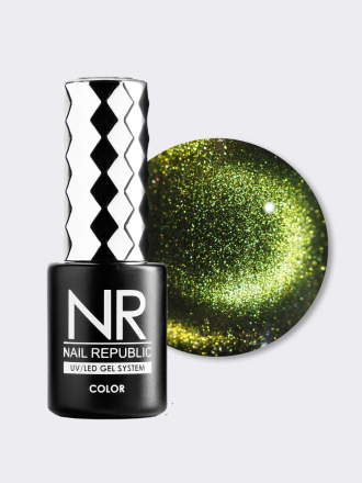 NAIL REPUBLIC   CAT 3D #027   10мл   Гель-лак кошачий глаз