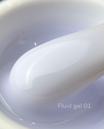 ONE NAIL   Gel FLUID   #01   15мл (флакон)   Гель для укрепления жидкий молочный
