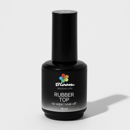 BLOOM   Top  RUBBER   15мл   Топ без л/с
