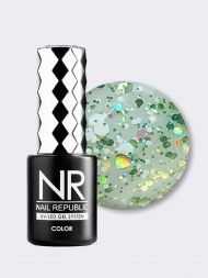 NAIL REPUBLIC   #720 Euphoria   10мл   Гель-лак с шестигранниками