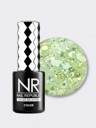 NAIL REPUBLIC   #721 Euphoria   10мл   Гель-лак с шестигранниками