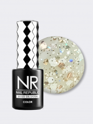 NAIL REPUBLIC   #722 Euphoria   10мл   Гель-лак с шестигранниками