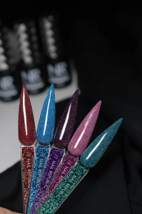NAIL REPUBLIC   FLASH #15   10мл   Гель-лак светоотражающий