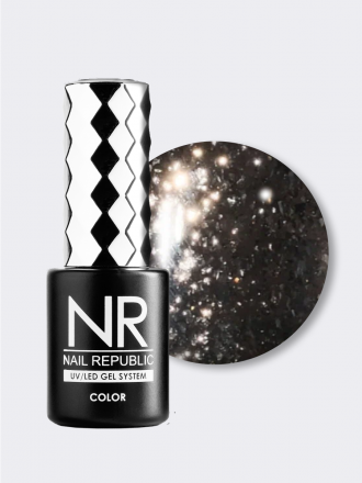 NAIL REPUBLIC   #385 Night Life   10мл   Гель-лак жидкая фольга