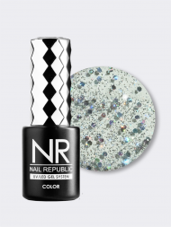 NAIL REPUBLIC   #422 Diamonds   10мл   Гель-лак с шестигранниками