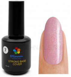 BLOOM   Base Strong COVER   #07   15мл   База камуфлирующая жесткая с шиммером