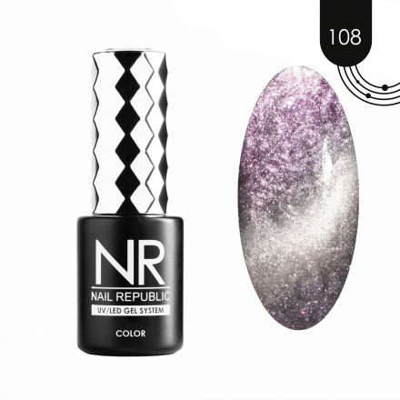 NAIL REPUBLIC   CAT Pearl #108   10мл   Гель-лак кошачий глаз