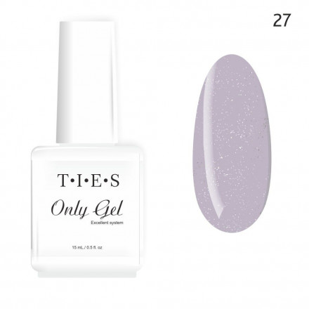 TIES   Гель для укрепления  ONLY GEL  15мл   Flowers   №27 Светоотражающий   (СНЯТО)